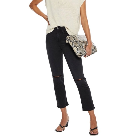 FRAME Le High Distressed High Rise Straight Leg Jeans - Women’s Size 31 - NEW - Picture 1 of 8